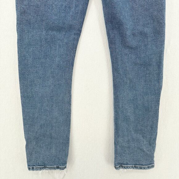 AGOLDE Jeans Women 28 Toni Midrise Skinny Blue Stretch Denim Distress Light Wash - Picture 6 of 12